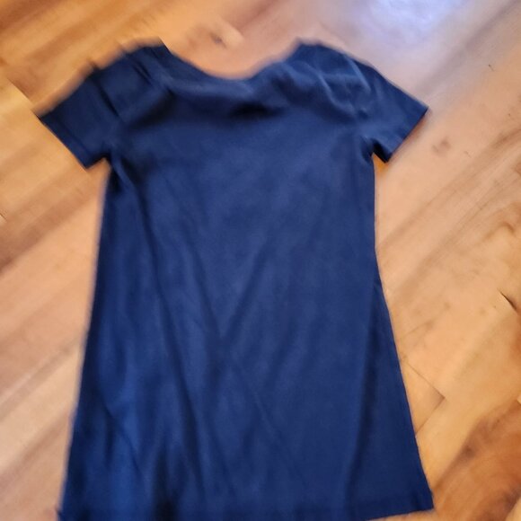 Hollister Surf Division Navy Babydoll Tee Y2K 2000s So. Cal Raised Logo Yellow L - Picture 5 of 6